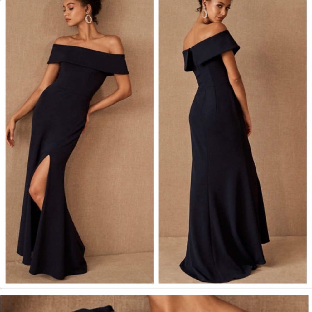 Navy Blue Size 10 BHLND bridesmaids/formal/prom dress